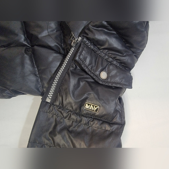 MARC NEW YORK Womens Size Small Black Down Filled Knee Length Puffer Coa… - Picture 10 of 13